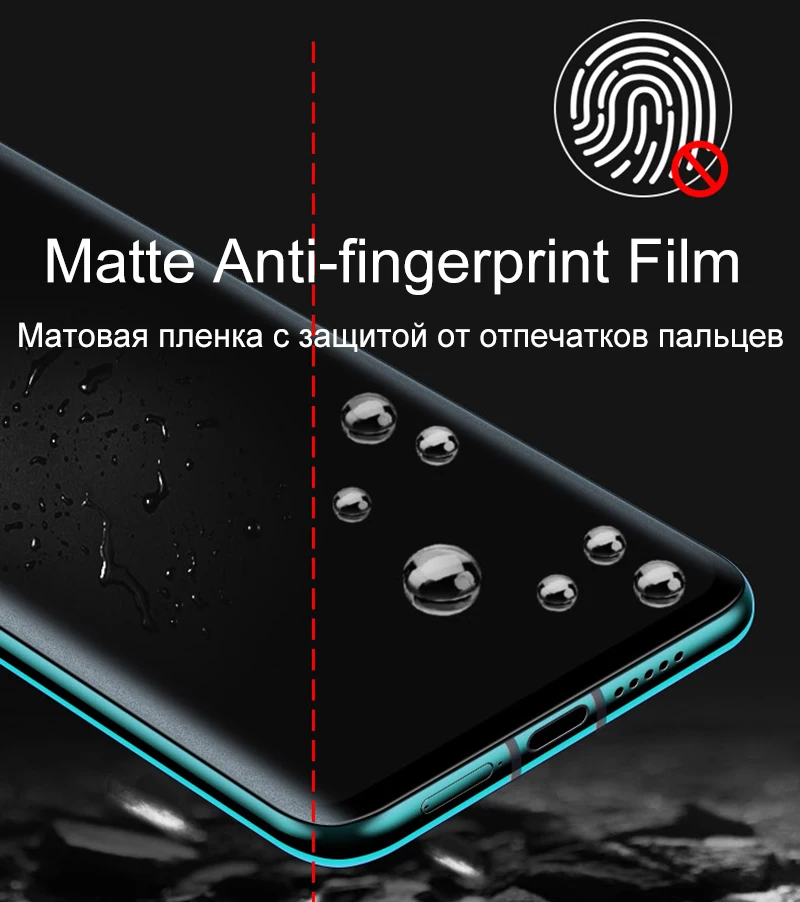 3 шт. матовая Гидрогелевая пленка против отпечатков пальцев для Xiaomi Redmi Note 10 5G