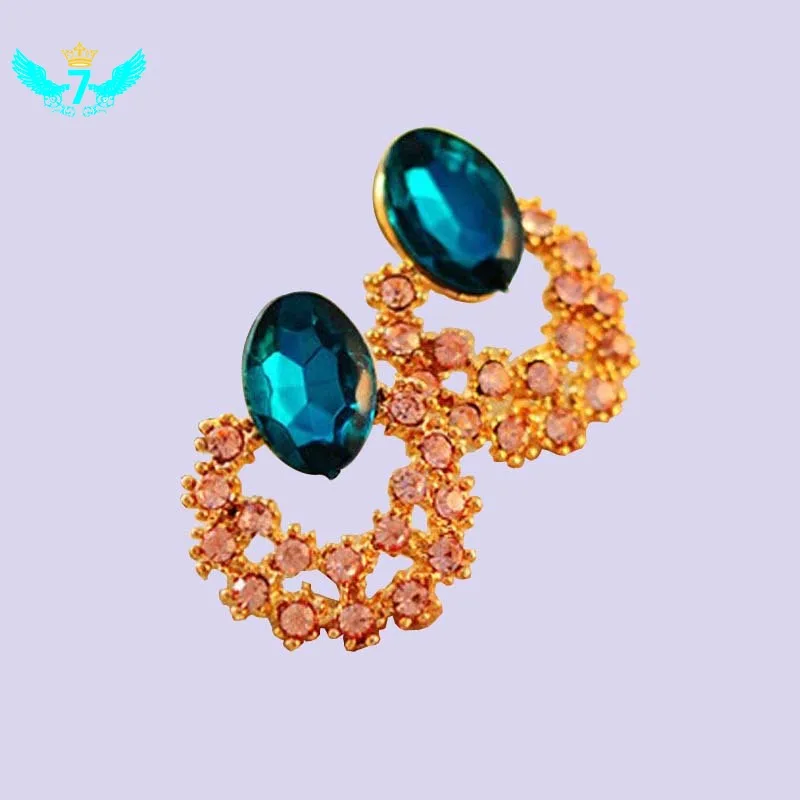 Новые модные серьги женские полые с бриллиантами гвоздики ювелирные изделия для