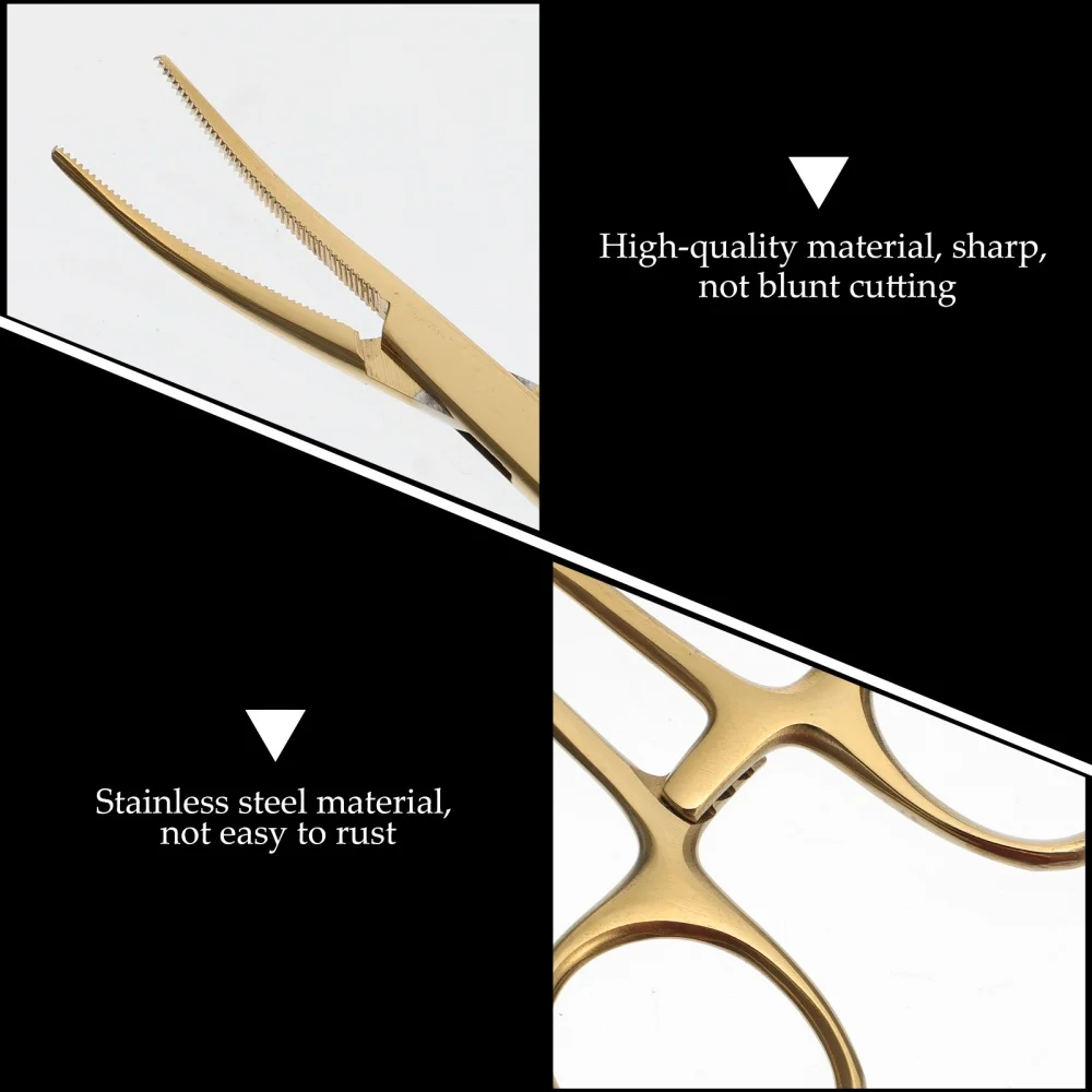 

1Pc Pet Hemostatic Forcep Dog Grooming Plier Pet Plucking Tool Plier (Golden)