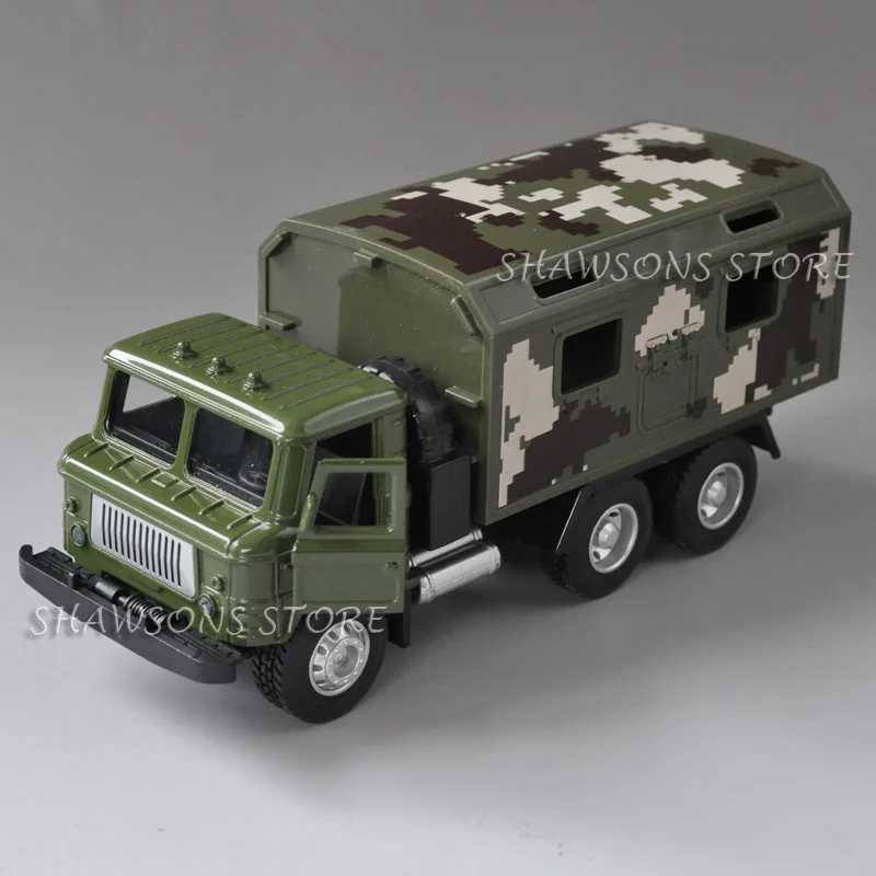 1:43 Масштаб литой военная модель игрушка советский GAZ 66 грузовых автомобилей