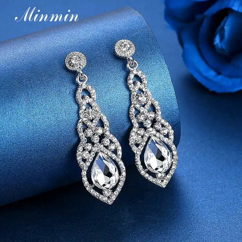 Комплект из браслета и серег для женщин серебристого цвета | Украшения