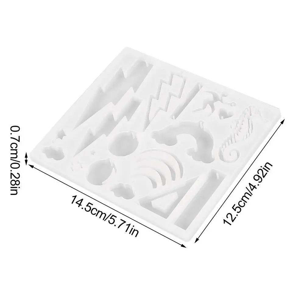 Прозрачная эпоксидная форма сделай сам молния радуга морская лошадь силиконовая