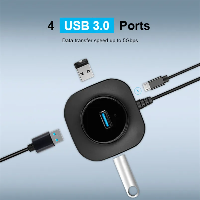 USB разветвитель 4 порта 3 0|USB-хабы| |