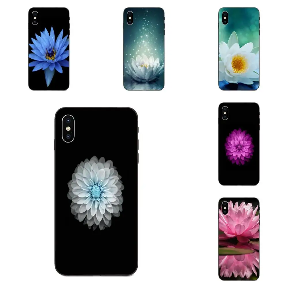 Bright Amazing Lotus Flower Artistic Sweet Flowers For Apple iPhone 4 4S 5 5S SE 6 6S 7 8 Plus X XS Max XR Soft Pattern | Мобильные