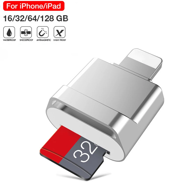 Фото OTG адаптер Mini Micro SD TF кардридер для iOS 14 13 12 и выше система внешний памяти iPhone 11 Pro Max 8 OTG адаптер Mini Micro SD TF кардридер для iOS 14 13 12 и выше система внешний памяти iPhone 11 Pro Max 8
