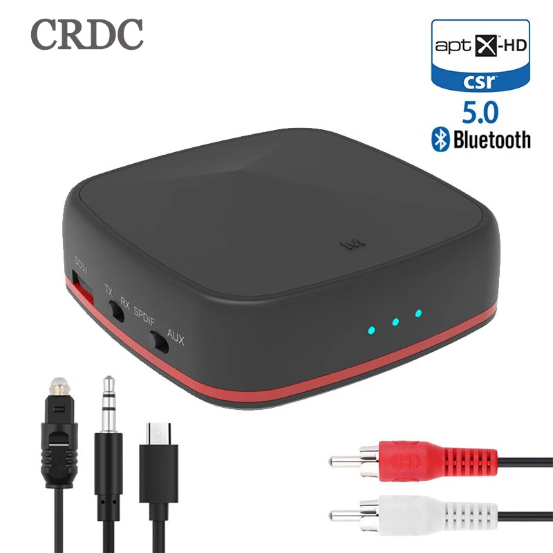Bluetooth 5 0 аудио передатчик RCA приемник CSR8675/8670 AptX LL HD 3 мм разъем Aux SPDIF беспроводной