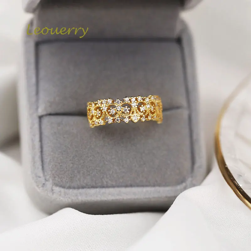 Кольцо женское из серебра 925 пробы с ажурной кружевной короной | Украшения и