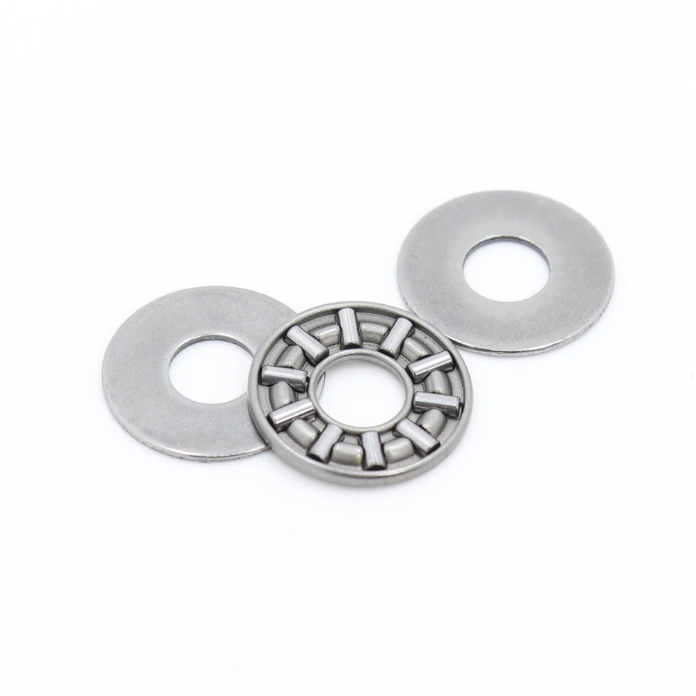 Упорный игольчатый роликовый подшипник AXK0821 + 2AS с двумя шайбами AS0812 8*21*4 мм (10 шт.)