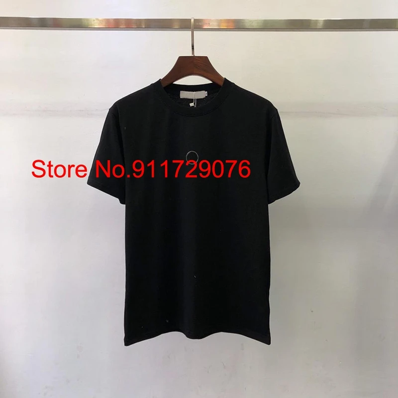 

High Quality Patch T Shirt Men Women Back Cross Badge Printed Cotton T-Shirt Men Short Sleeve Tops Tees