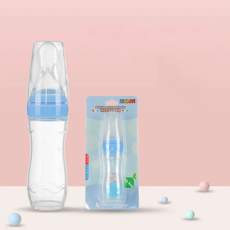 120 мл силиконовая Мягкая ложка для головы рисовая паста бутылка детского