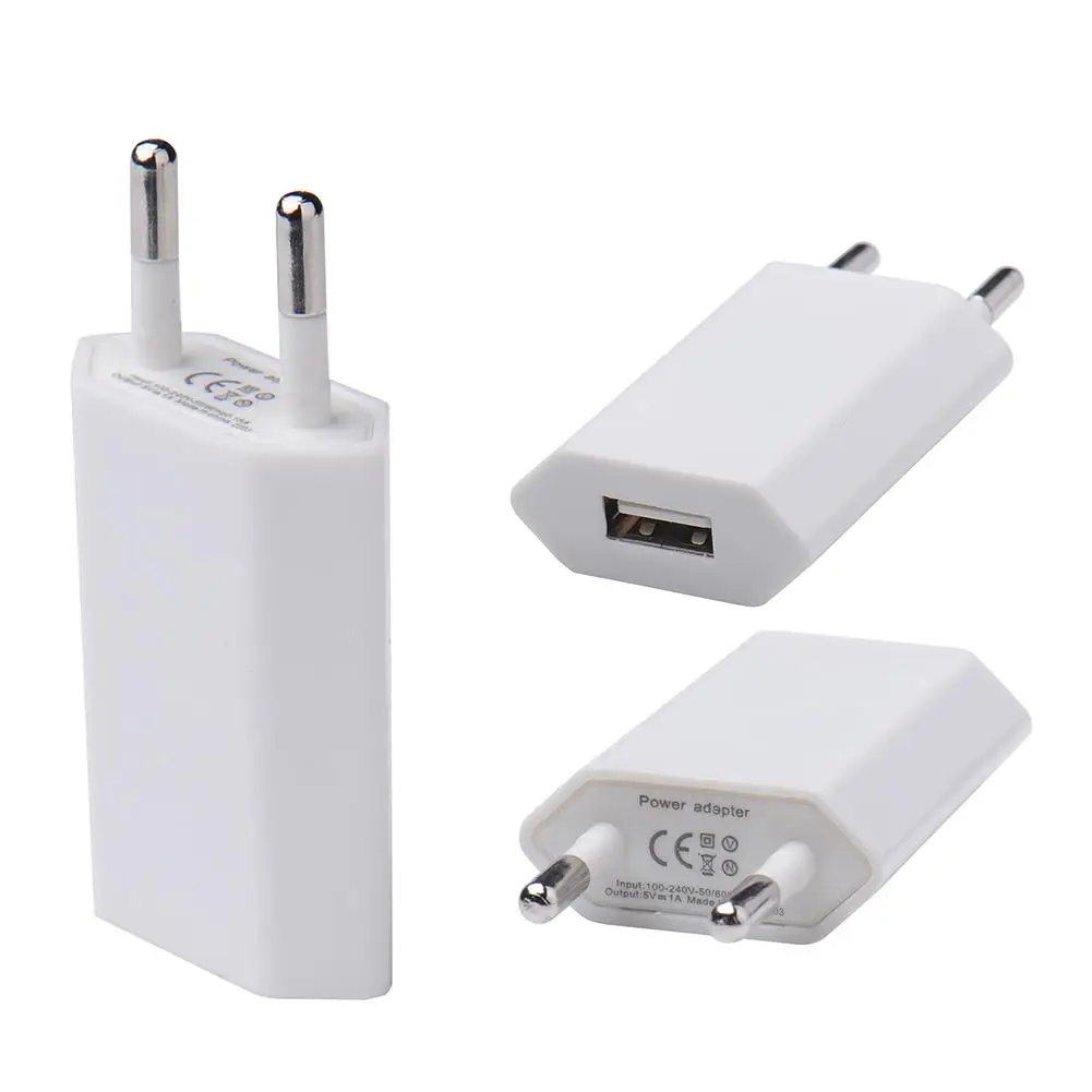 Сетевое зарядное устройство 2 в 1 с USB-портом и евровилкой