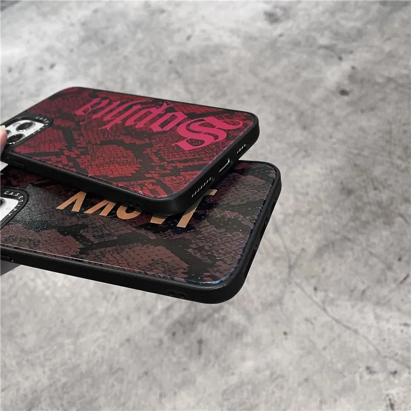 

Fashion Snakeskin Pattern Female Mirror Case For Iphone 11 12 Pro Max Mini 7 8 Plus Xr X Xs Max Se 2 Hard Phone Cover Fundas