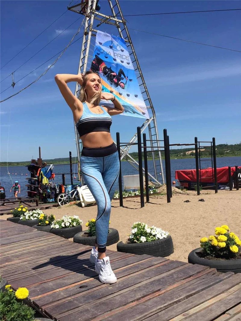 Новое поступление спортивный бюстгальтер и леггинсы для фитнеса сексуальный