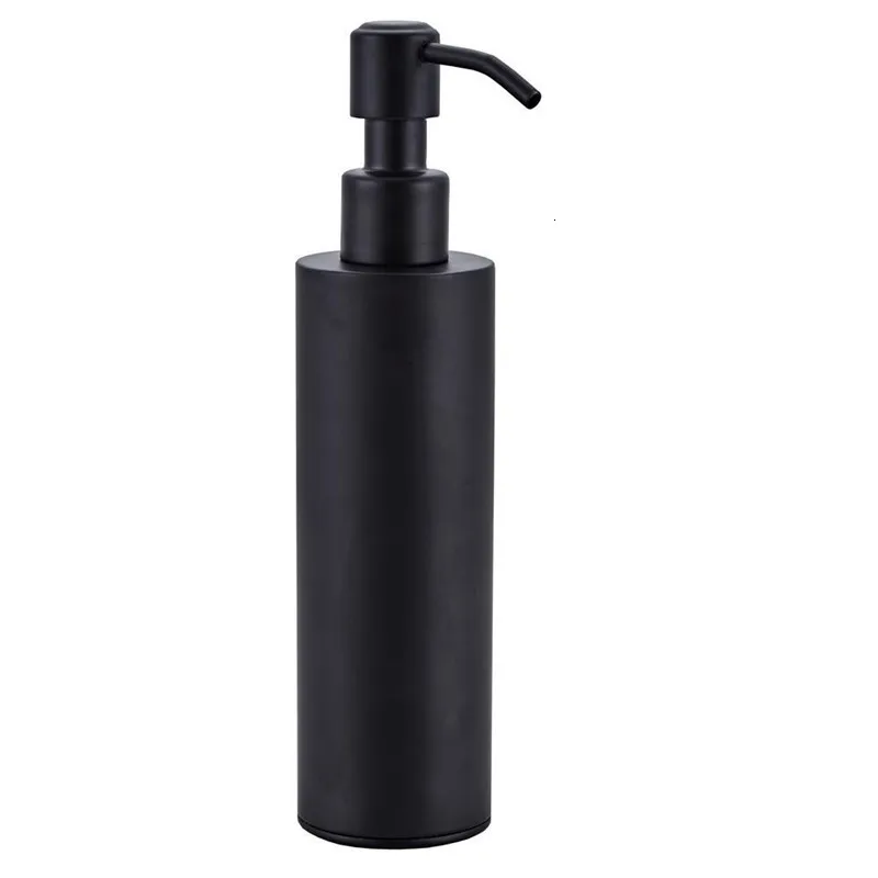 style 1 black Машина для мыла, покрытая на стене, никелевая машина для мыла для ванной комнаты/кухонная машина для мыла, бутылка для шампуня из нержавеющей стали - Цвет: style 1 black