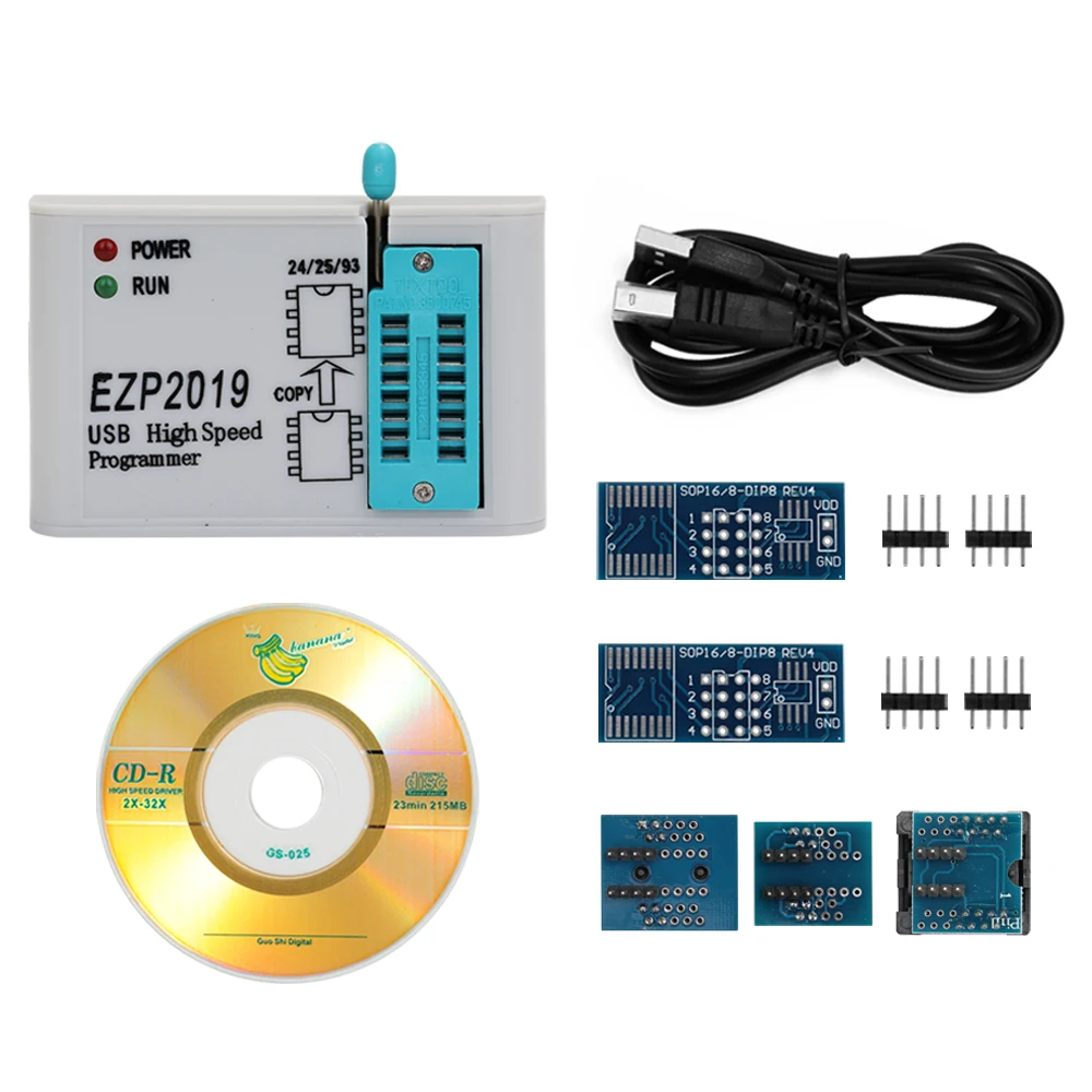 Высокоскоростной USB SPI программатор EZP2019 лучше чем EZP2010 EZP2013 Поддержка 32M Flash 24 25 93