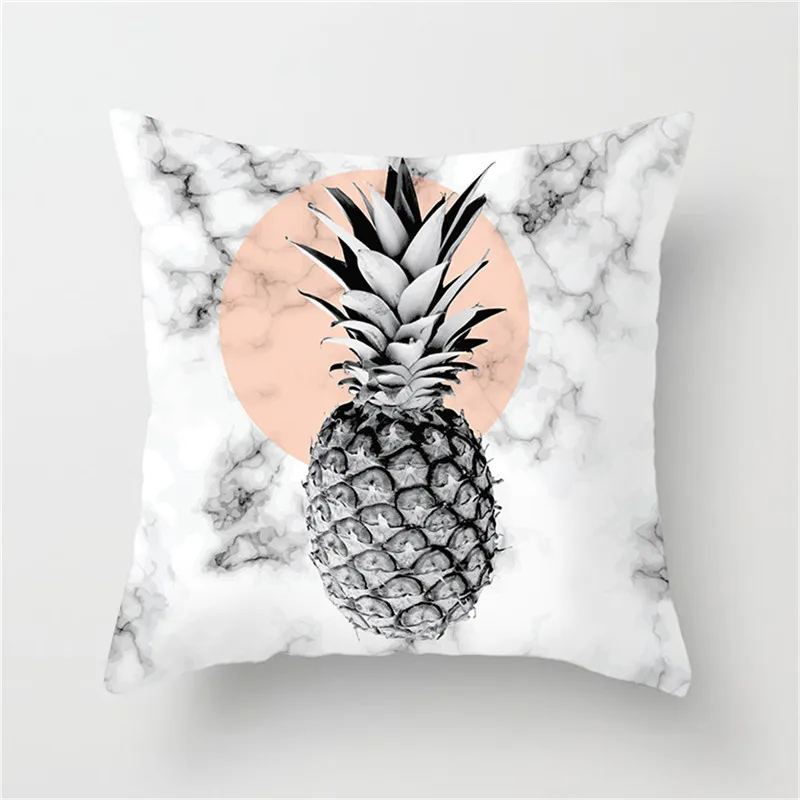 Чехол на подушку с мраморным узором Fuwatacchi ананас плед пэчворк наволочка для