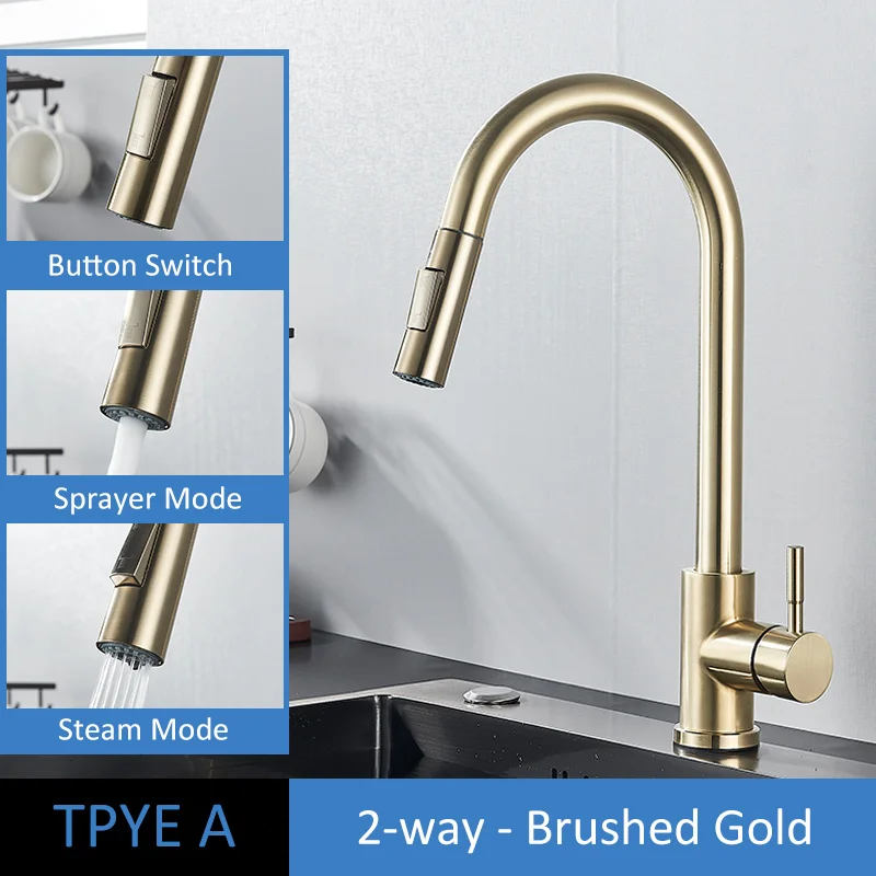 Современные матовые золотые смесители для раковины с одной ручкой вращающийся