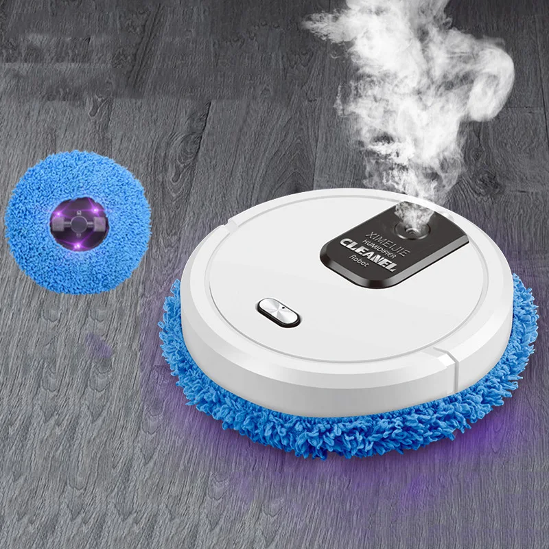 

3-in-1 Automatic Sweeping Robot Humidifying Spray Lazy Home Dry Wet Cleaning Machine Rechargeable Intelligent Vacuum Cleaner
