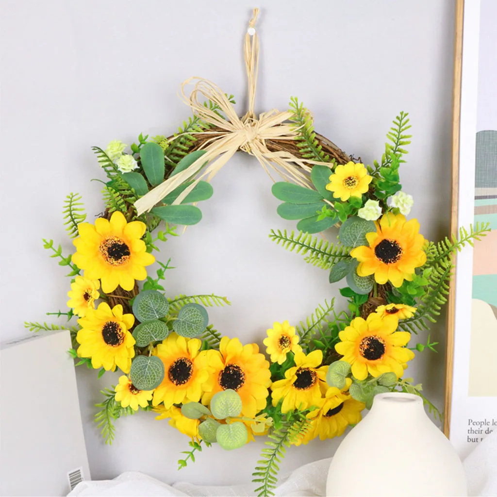 

Artificial Wreath Indoor Front Door Hanging Home Wedding Decor