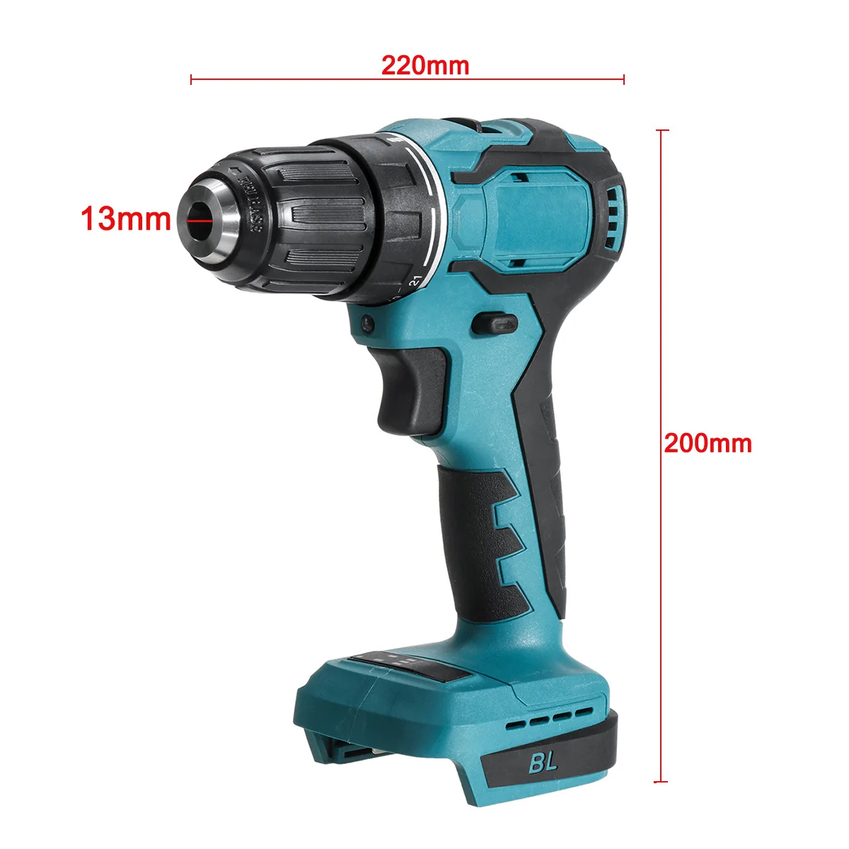 

90N.m Cordless Brushless Electric Drill Rechargable DIY Power Tool Hammer Drill Screwdriver Wrench For Makita 18V Battery