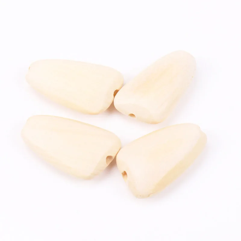 Плетеный абажур из натурального дерева Треугольники бусинки в форме космических