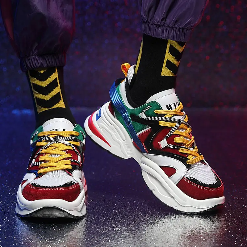 

Vintage Sneakers Men Breathable Mesh Casual Shoes Men Comfortable Fashion Tenis Masculino Running Sneakers