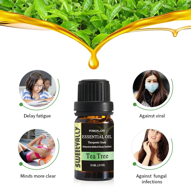 Сладкий 10 мл чистые эфирные масла массажный увлажнитель чайное дерево Тимьян Ylang