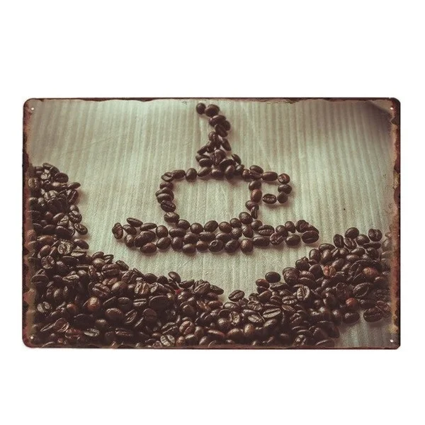 

Coffee Poster Vintage Metal Signs Home Decor Tin Signs Pub Decorative Plates Retro Wall Art 20x30cm