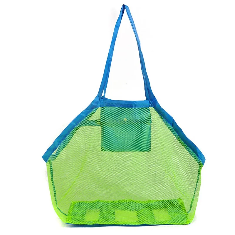 

Fashion Beach Mesh Net Storage Bag Toys Large Storage Bag Swimming Wash Towel Children Bag Kids Sundries Bags Folding Handbag