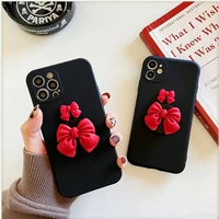3d cute candy bow silicone phone case for huawei p40 lite e p30 p20 pro p10 plus mate 10 20 20x 30 40 card holder cover