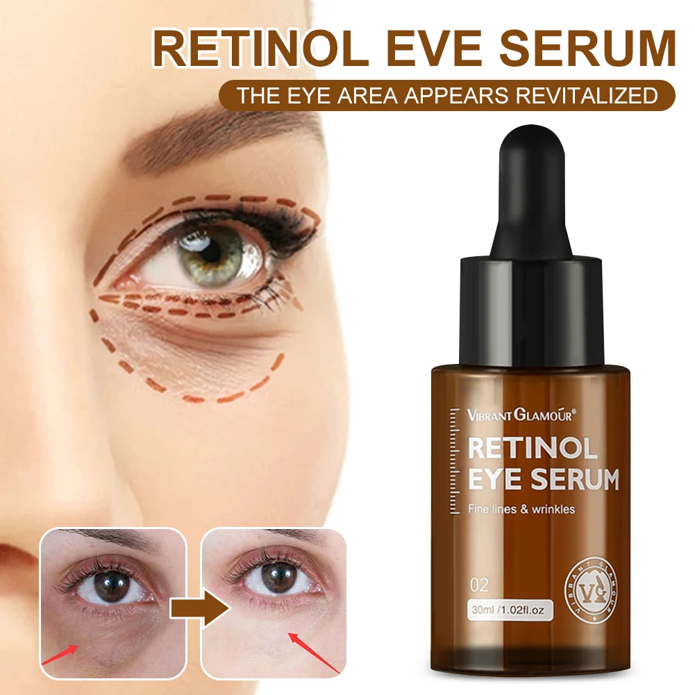 

30ml Retinol Eye Serum Moisturizing Whitening Firming Fade Fine Lines Anti-wrinkle Anti-aging Retinol Essence Eye Care Serum