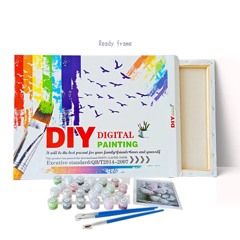 

SELILALI Painting The Flowers Cat By Numbers Animal Oil Painting Pictures By Number For Adults Oil Painting Home Decoration