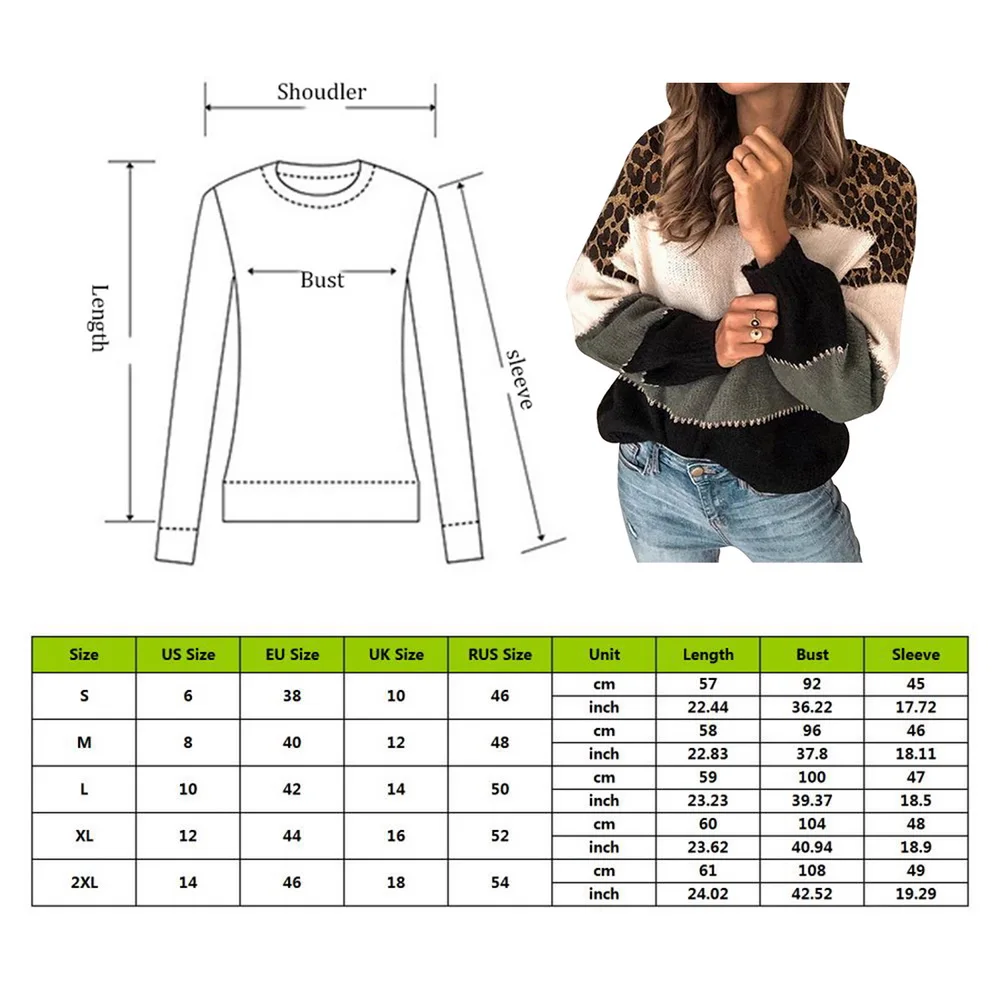 

2020 Autumn Winter Mohair Leopard Sweater Women Pullover Plus Size Womens Sweaters High Quality Knitted Oversized Sweater Jumper