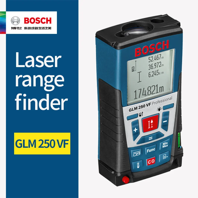 BOSCH лазерный дальномер 25/30/40/50/70/80/250 метров электронный инфракрасный объем номер линейка Высокоточный измерительный прибор - Цвет: GLM250VF