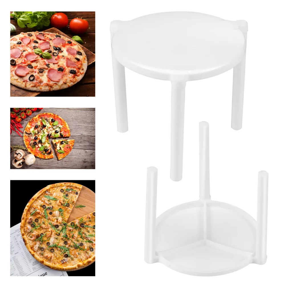 

100pcs Pizza Saver Stand White Tripod Stack for Restaurant Container