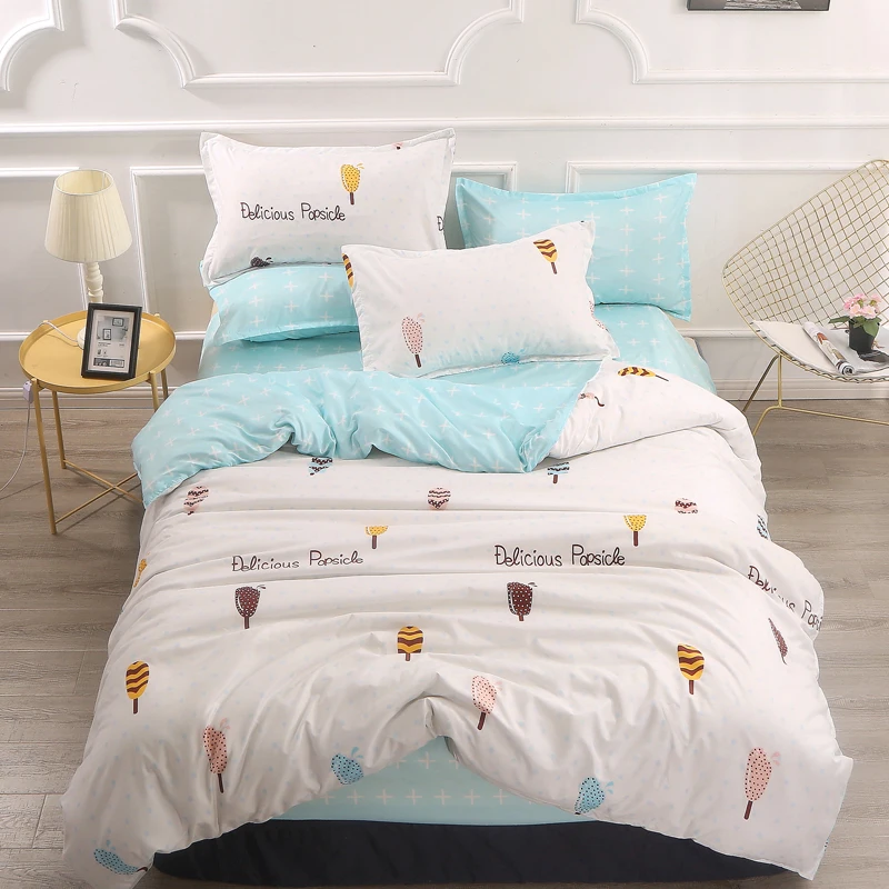 

Smooth & Soft 1 Bed Sheet Queen ,2 Pillow Shams And 1 Duvet Cover, King ,Twin ,Full Size, Bedding Set 4 In 1