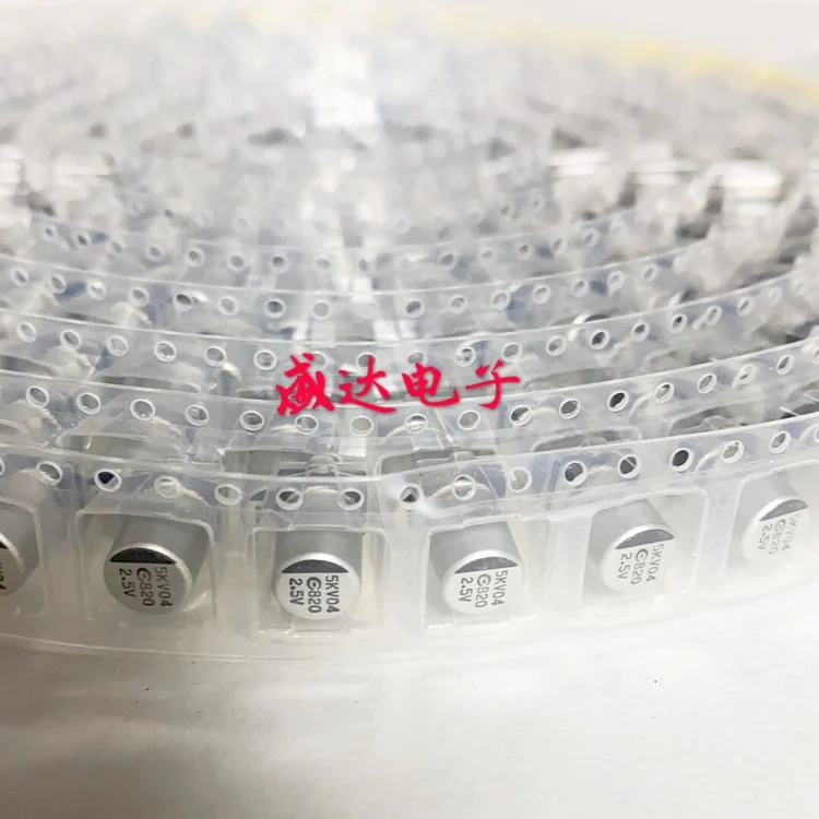 Smd однотонные постоянной ёмкости универсальный конденсатор 2.5V820UF 2 5 V 820 мкФ 6X8 10