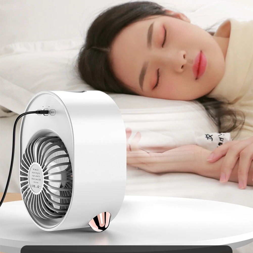 

3-in-1 Air Humidifying Spray Conditioner Humidifier Negative Ions Desktop USB Charging Cooling Home Office Air Conditioning Fan
