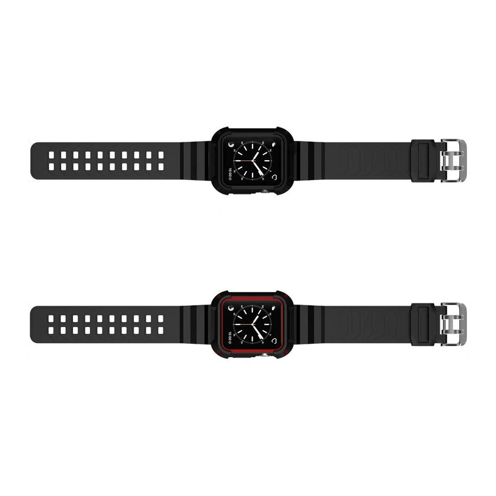 Прочный Защитный чехол для наручных часов Apple Watch 38 мм, 42 мм, мягкий ремешок для TPU с крышкой чехол для наручных часов iWatch серии 3/2/1
