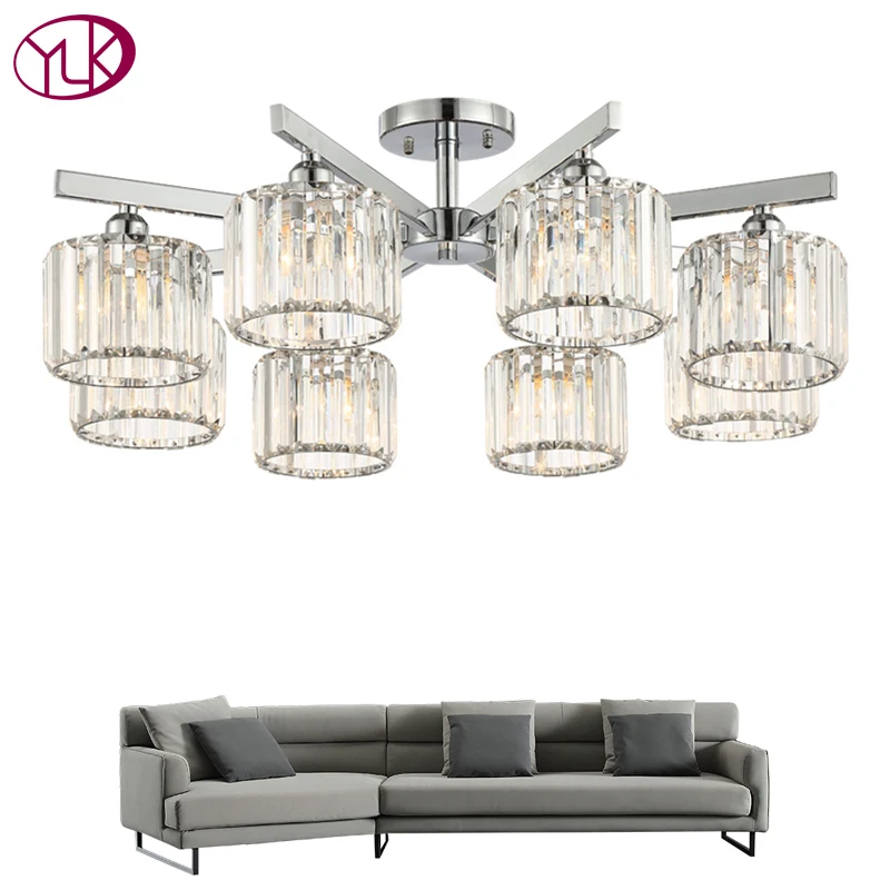 Топ Роскошная Современная Потолочная люстра светильник ing для гостиной