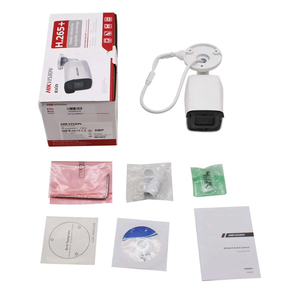 Оригинальная камера видеонаблюдения Hikvision DS-2CD2085G1-I 8 Мп 20 кадров/с H.265 + POE WDR слот