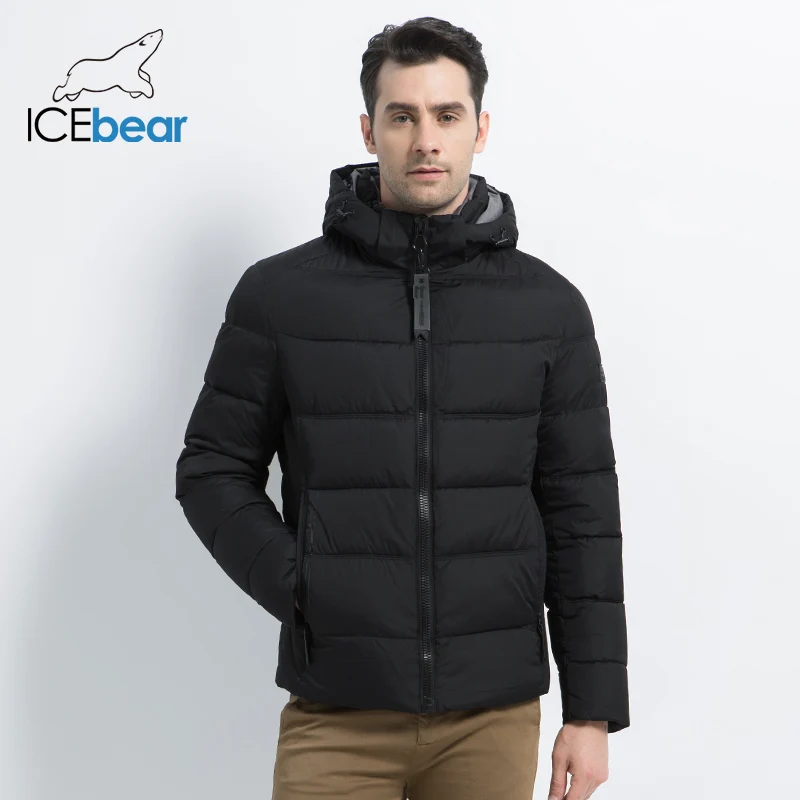 ICEbear новинка 2019 зимняя мужская куртка модное мужское пальто высокое качество