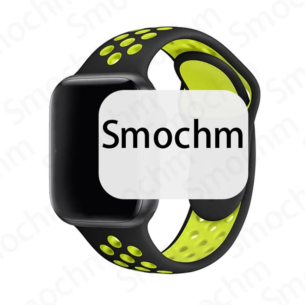 Smochm IWO 8 Plus 1:1 MTK2502C Беспроводное зарядное устройство Bluetooth Смарт часы обновление IWO 9 IWO8 Smartwatch 44 мм серия 4 для Apple Watch - Цвет: Black Black Yellow