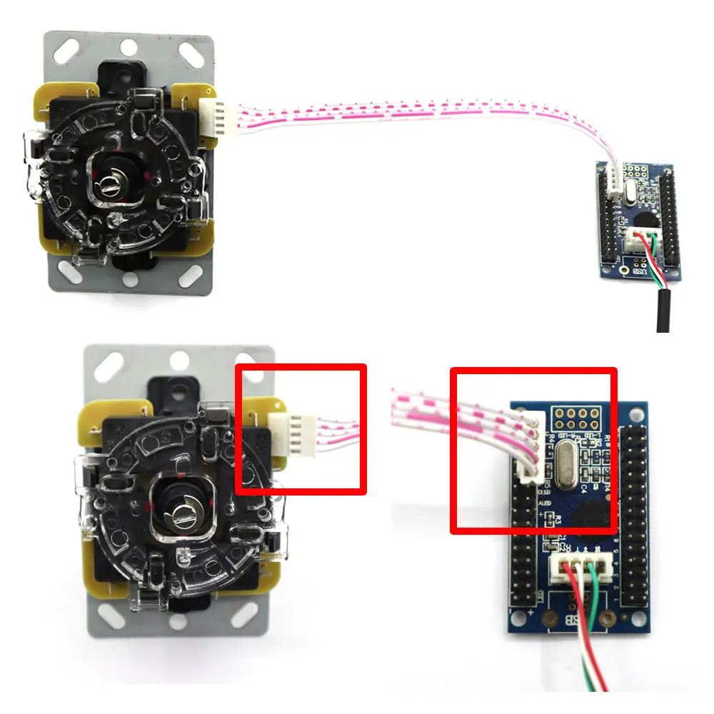 RAC D300 DIY аркадный джойстик 5Pin 2 плеера наборы кнопок USB энкодер кабели|Джойстики| |