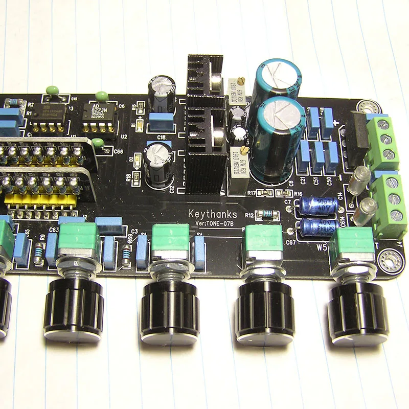 

Preamp Tone Board UPC4570C OP AMP Stereo Preamplifier Volume Tone Control Super OPA2604 AD827JN with LM317+LM337 Circuit