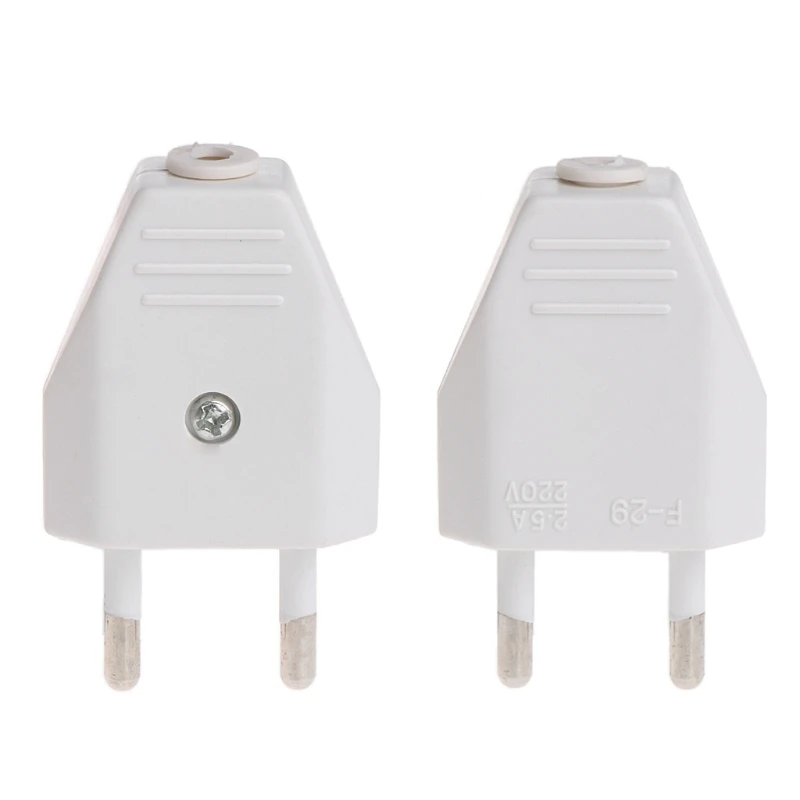2 шт. немецкий тип Европейский Pin вилки сетевые кабели 2.5A 220V электрический контакт