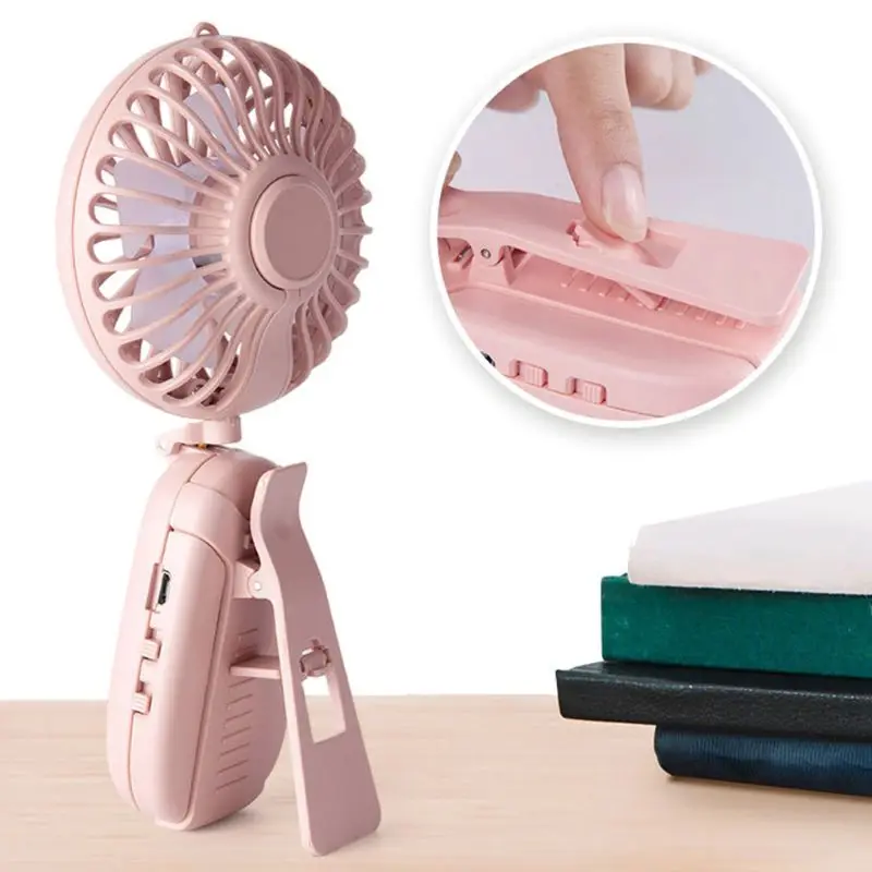 

Mini Handheld Fan With 800mAh Rechargeable & 3 Speeds Personal Electric USB Fan