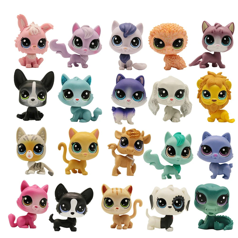 

Buy 5 Pcs Get 2 Gifts 4-5 CM Loose Old Cat Pet Shop Toys Puppy Kitten Figure Mini Toy Figures Classic Little Pet Toys