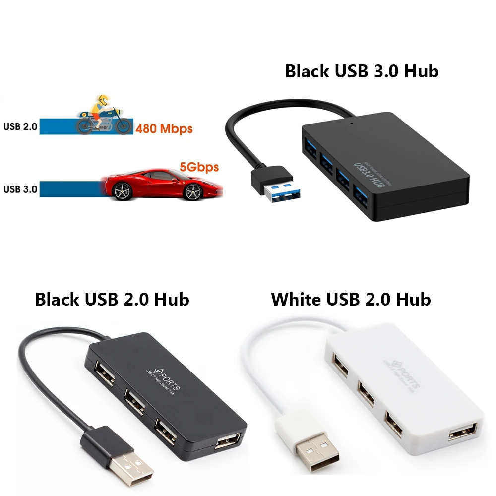 1 шт. Высокоскоростной USB 3 0 концентратор внешний 4 порта адаптер разветвитель