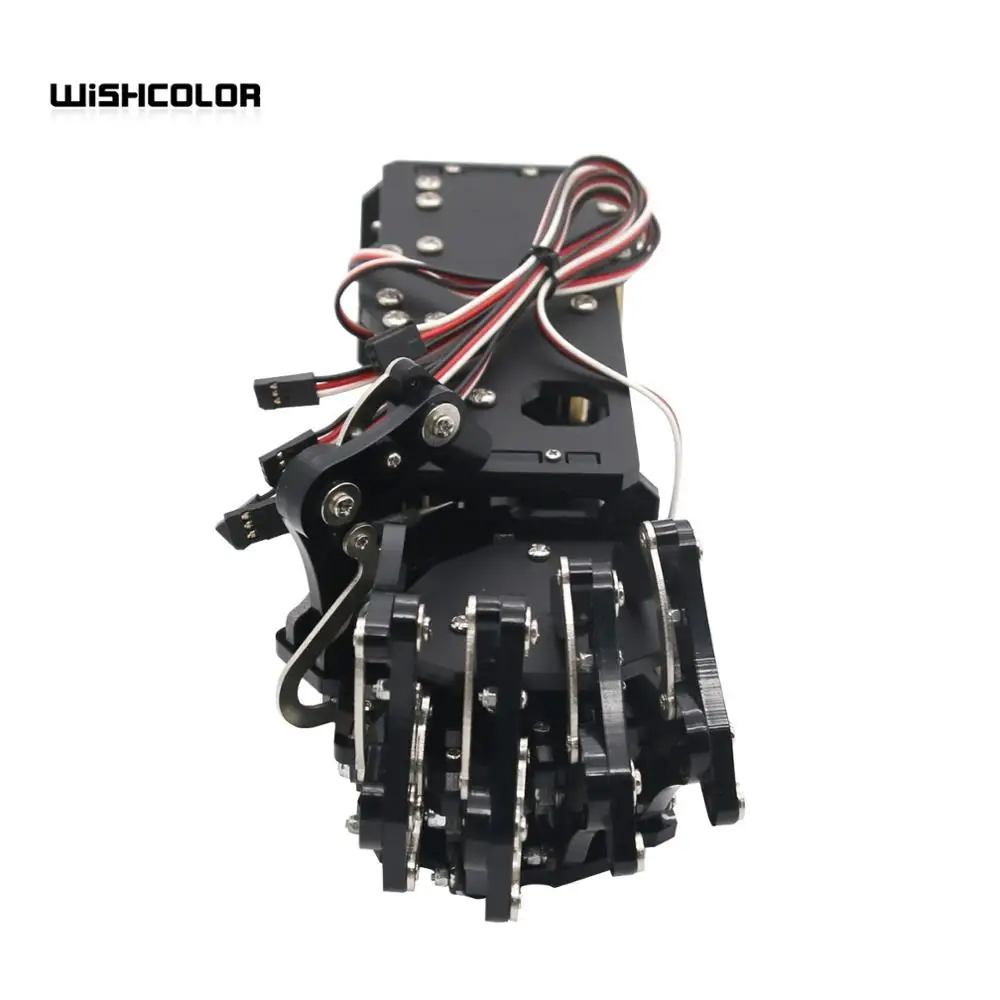 Робот механический рука коготь гуманоид правая пять пальцев с сервоприводом для